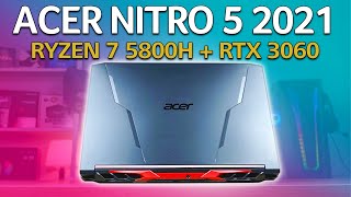 ACER Nitro 5 2021 (AN515-45) - Laptop Gaming Bertenaga AMD Ryzen 7 5800H + RTX 3060