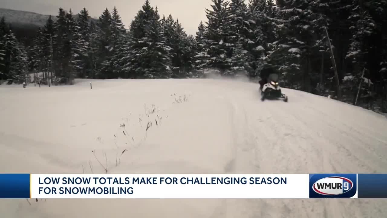 Low snow totals make for challenging season for snowmobiling