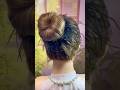 Cute donut hair 🎉💇‍♀️🥰🎀 #hairstyle #haircaretips #hair #hairtutorial #shorts