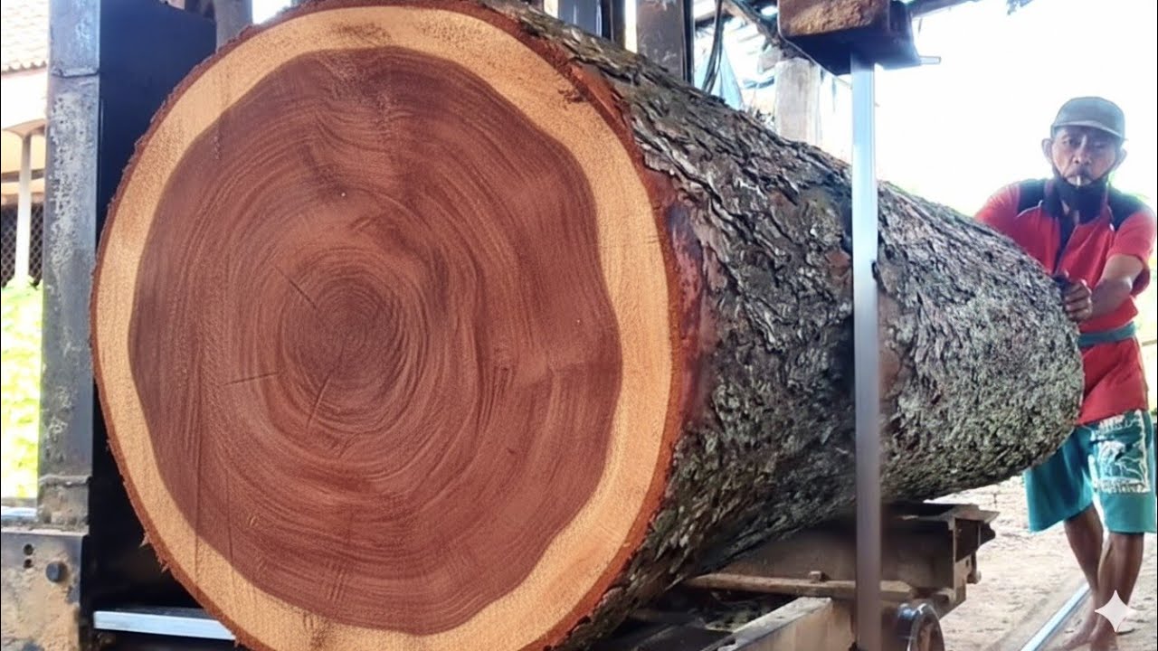 🌲ИДЕАЛЬНЫЙ ГИГАНТСКИЙ КРУГ, РАСКОЛЫВАЕМЫЙ КРУПНЫМ ДИАМЕТРОМ, ДРЕВЕСИНА МАХОГАНЬ🌲