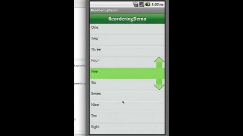 Re-ordering Demo by MovivationLabs