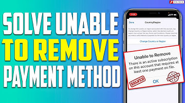 How to solve unable to remove payment method on iPhone 2023 | PIN TECH |