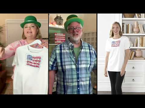 Quacker Factory Bandana Print American Flag Short-Sleeve Tee on QVC