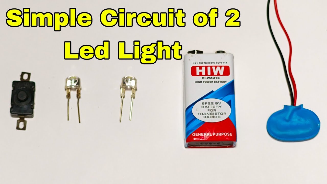 Как подключить несколько светодиодных ламп к батарее 9 В