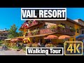 4K City Walks: Vail Village Colorado City Tour - Virtual Walk beginner Treadmill workout Video