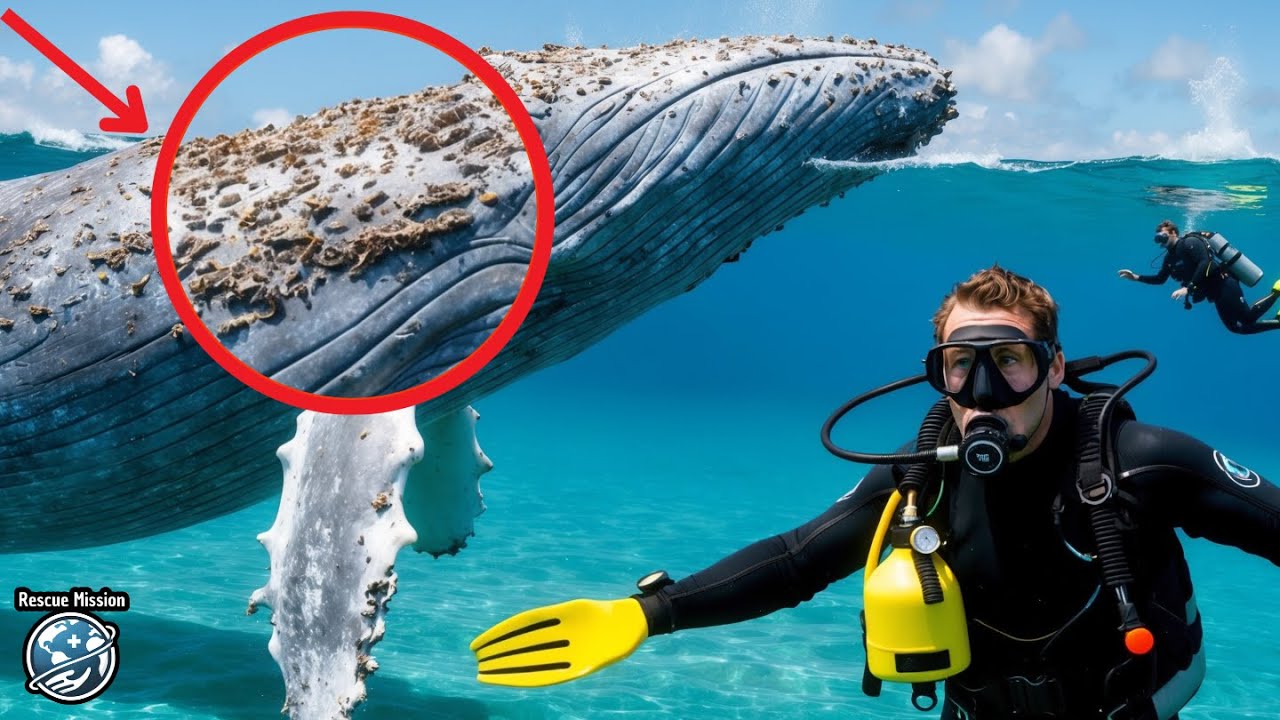 Incredible Rescue of a GIANT Humpback Whale from Barnacle Hell!