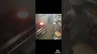 Grease fires and water do not mix