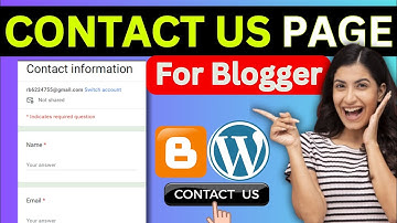 How to Make Contact us Page in Blogger 2023 | Create Blogger Contact us Form | AdSense Approval