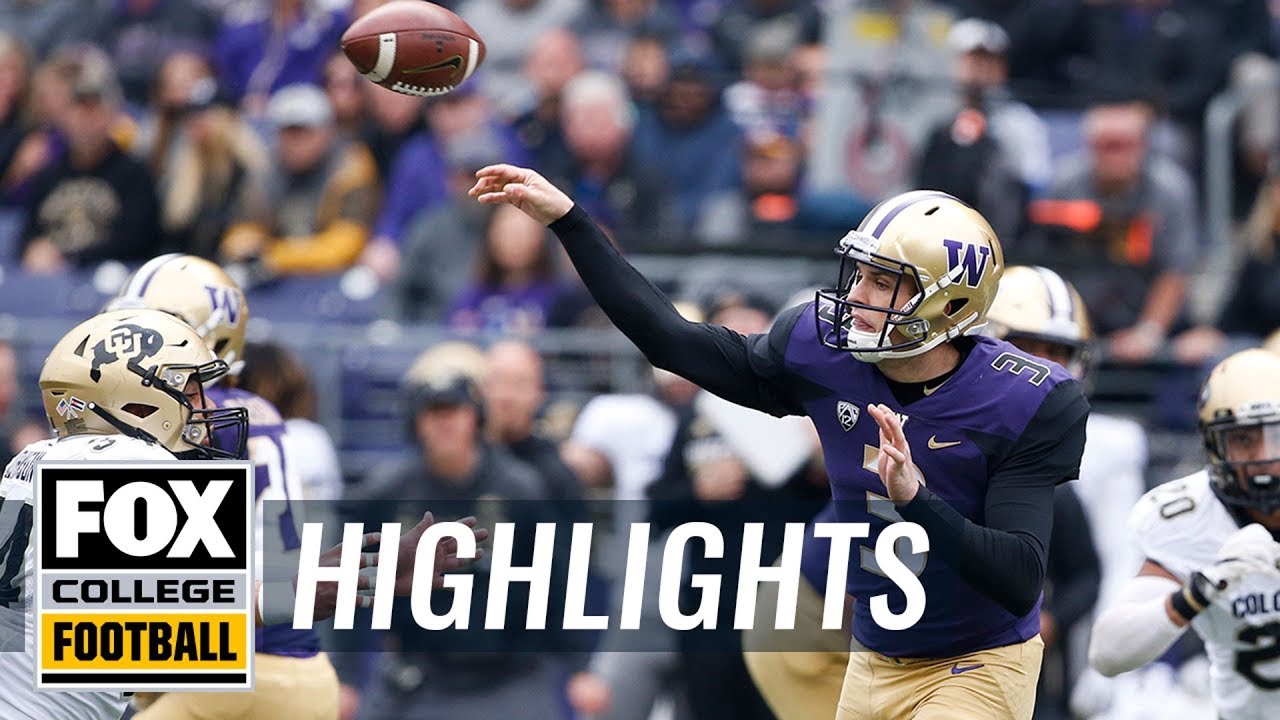 Washington vs. Colorado FOX COLLEGE FOOTBALL HIGHLIGHTS YouTube