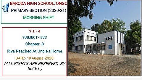 NCERT EVS STD - 4 Chapter - 8 Riya Reached at Uncle