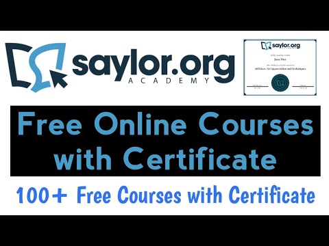 Saylor Academy Free Online Courses with Certificate | 100+ Free Courses