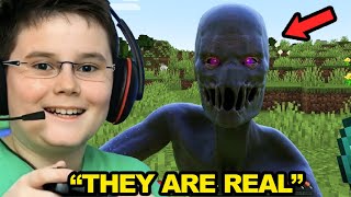 Minecraft Kid thinks Enderman are REAL...
