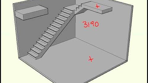 Flat Landing Part A - How to calculate a floor opening for an L-shaped stair.