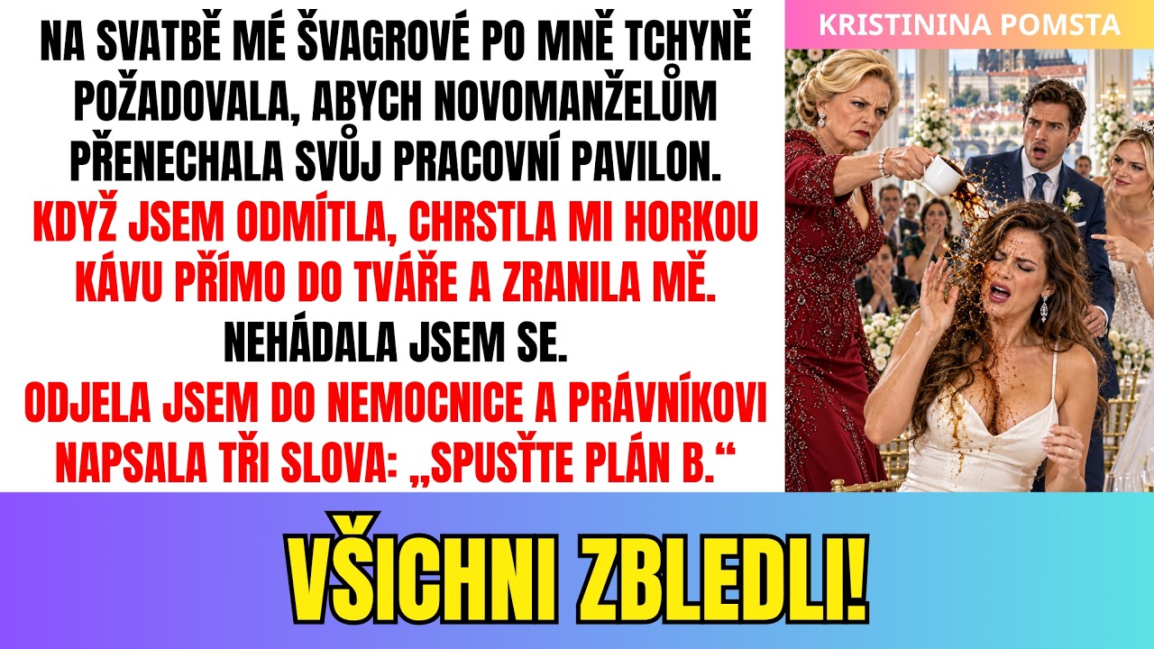 Na svatbě mé švagrové mi tchyně před stovkami hostů chrstla do obličeje horkou kávu. „Ty lakomá nevděčná sopkyně!“ křičela, protože jsem odmítla dát svůj zahradní pavilon jako bydlení pro...