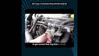 Don't let a straw ruin your engine! Quick throttle body fix.