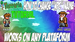 Terraria Xbox - How To Change Any NPC Name To Anything Tutorial + SNEAK PEEK