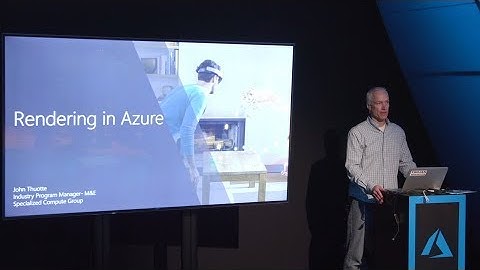 Rendering in Azure - Theater presentation