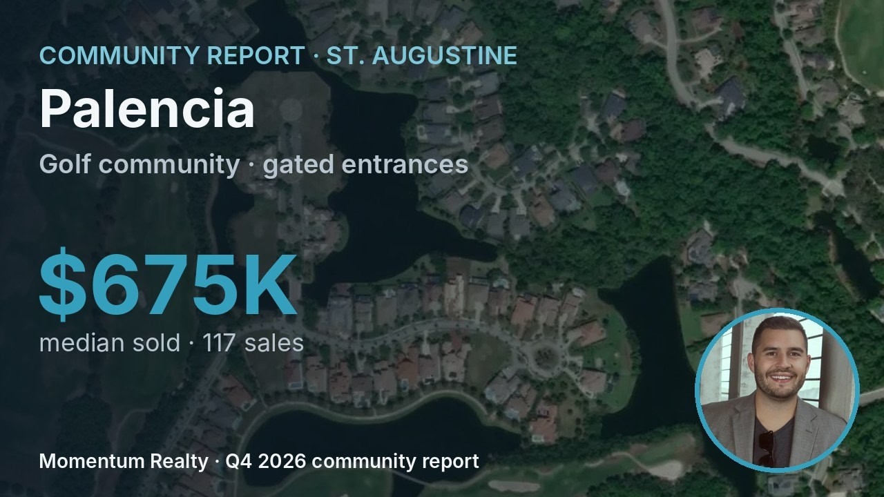 Palencia (St. Augustine, FL): Homes, Prices & What to Know (Q4 2026 update)