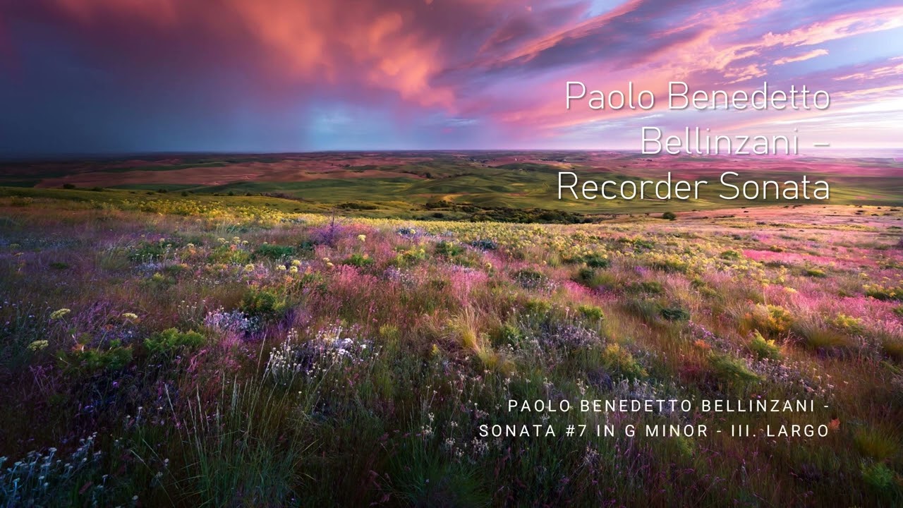 Bellinzani - Recorder Sonata #7 in G Minor