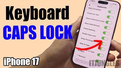 Hoe je CAPS LOCK op je iPhone 17 in- of uitschakelt