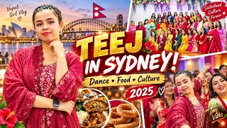 Teej Festival in Sydney 2025 🇳🇵 | Dance, Food & Nepali Culture