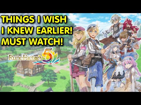 Things I Wish I Knew Earlier In Rune Factory 5! | Tips & Tricks!