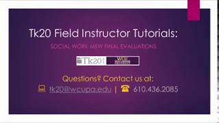 MSW Field Instructor Final Evaluations