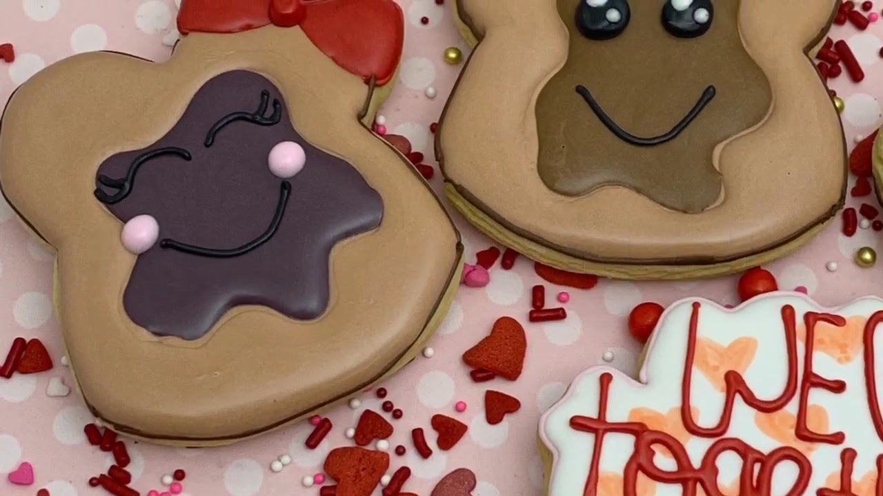 Peanut Butter and Jelly Royal Icing Sugar Cookies