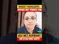 Budget Highlights for UGC NET Aspirants #budget2026 #budgethighlights
