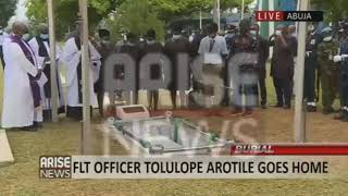 Arotile, Nigeria’s First Female Helicopter Combat Pilot, Laid To Rest In Abuja.