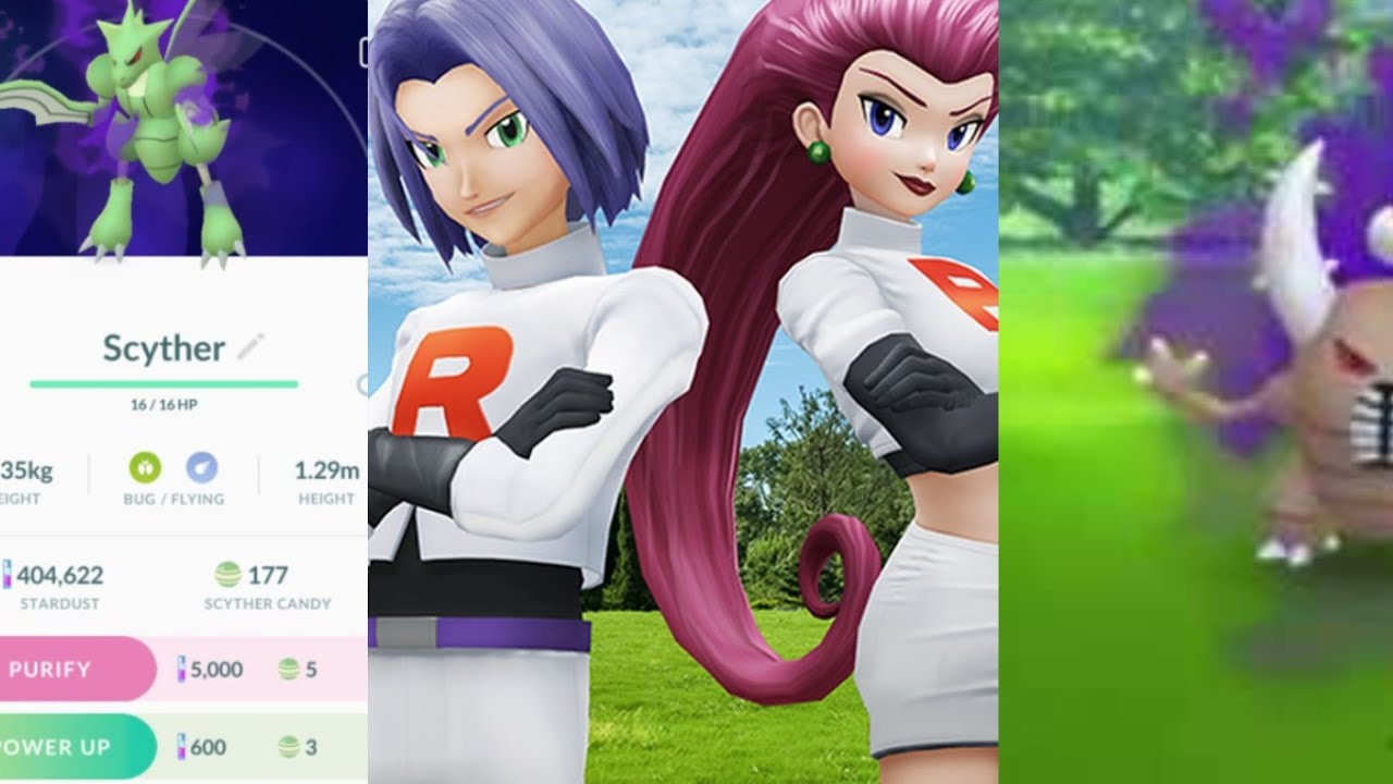 Finally jessi & James found / catching shadow pinsir & scyther