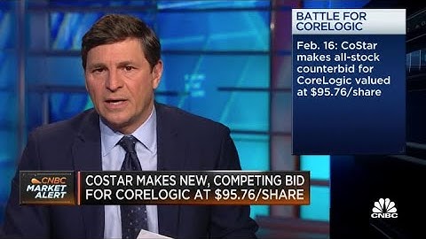 CoStar makes new, competing bid for CoreLogic at $95.76 per share