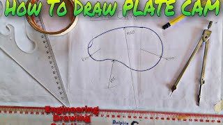 HOW TO DRAW PLATE CAM | ENGINEERING DRAWING SOLUTIONS