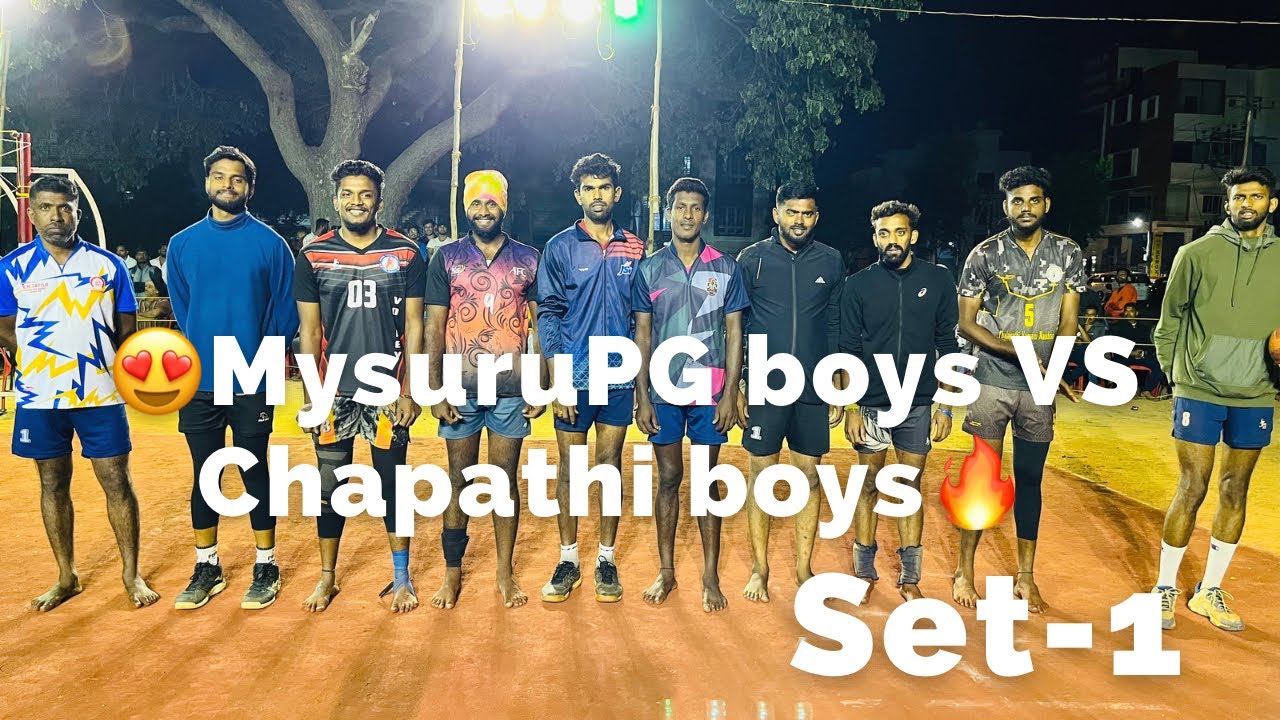 Finals🔥| 🔥Mysuru PG boys VS Chapathi team|  Hassan volleyball tournament