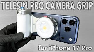 Telesin Pro Shot Imaging Grip + Flashlight for iPhone 17 Pro Unboxing and Test! - Aesthetic ASMR