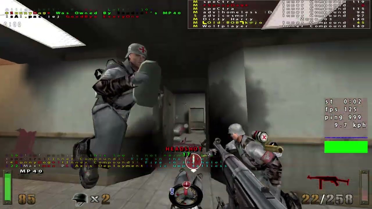 RTCW 1.0: AoD DM - Public Server Gameplay #19 [POV: Homeless] (25/3/2015)