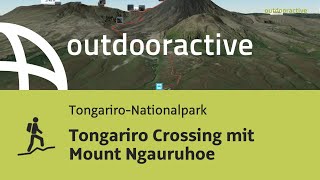 Bergtour In Tongariro-Nationalpark Tongariro Crossing Mit Mount Ngauruhoe