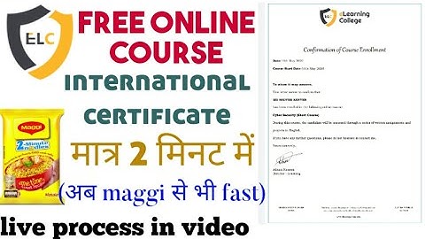 FREE ONLINE INTERNATIONAL COURSE WITH CERTIFICATE || Short_trick_Science