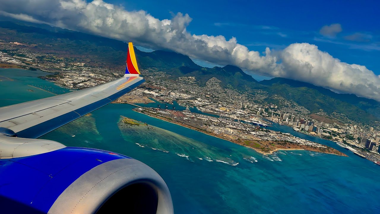 [4K] – Incredible Honolulu Takeoff – Southwest Airlines – Boeing 737-8 Max – HNL – N8713M – SCS 1446