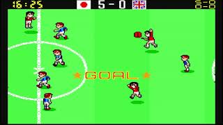 Japan vs England thrashing with Kick n run / mexico 86 arcade football / soccer game screenshot 4