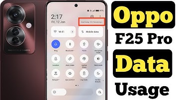 How to show data usage on Oppo F25 Pro 5G || Oppo F25 Pro 5G me data usage kaise show kare ||