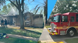 *RIDE ALONG* Engine 50 Structure Fire | Jacksonville Fire & Rescue Dept