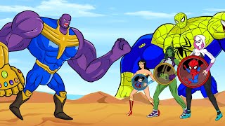 Rescue HULK Family & SPIDERMAN, She Hulk vs Thanos Return Dead : Who Is The King Of Super Heroes ?