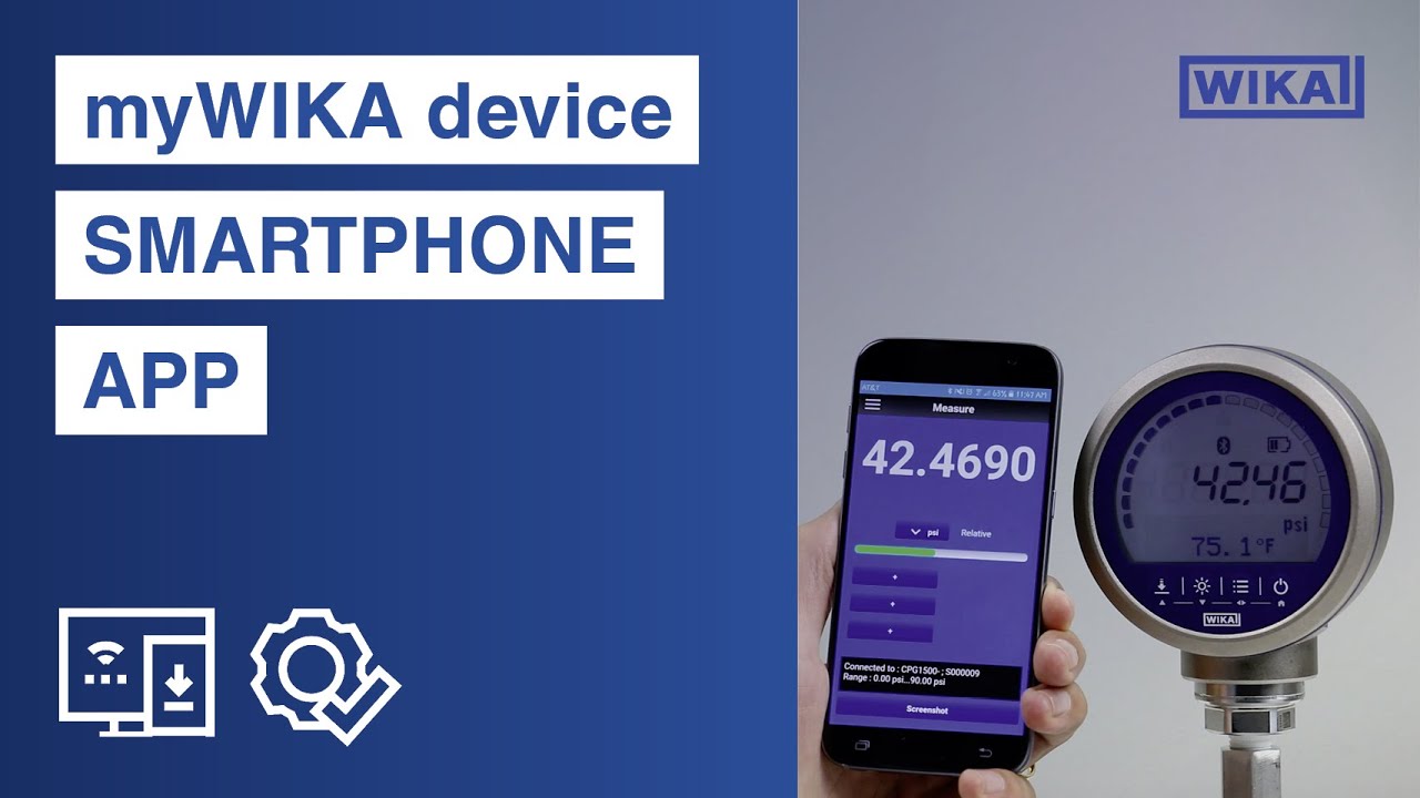 приложение для смартфона "myWIKA device "| Простая калибровка давления