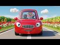 Wroom Zoom Red Car Dash 🚗💨 | Red Car Song for Kids | Learn Colors and Vehicles