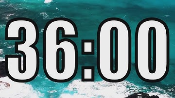 36 minute timer with Calm and Soft Music and sea in the background