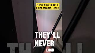 Here's how to get a paint sample easily.