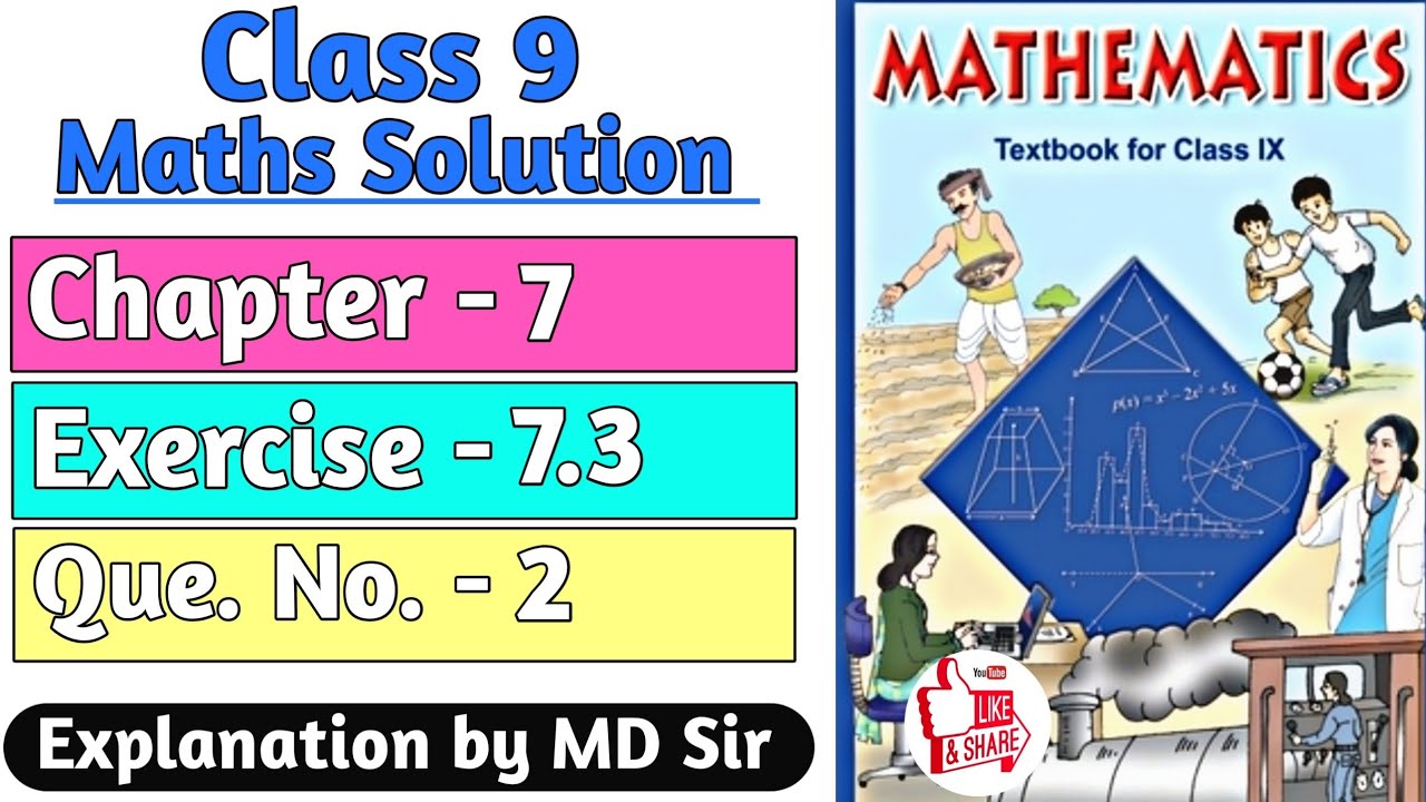 Ncert Class 9 Maths | Exercise 7.3 Q. 2 | Chapter 7 Triangles ...