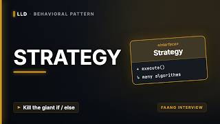 Strategy Design Pattern in Java — LLD Interview Favorite