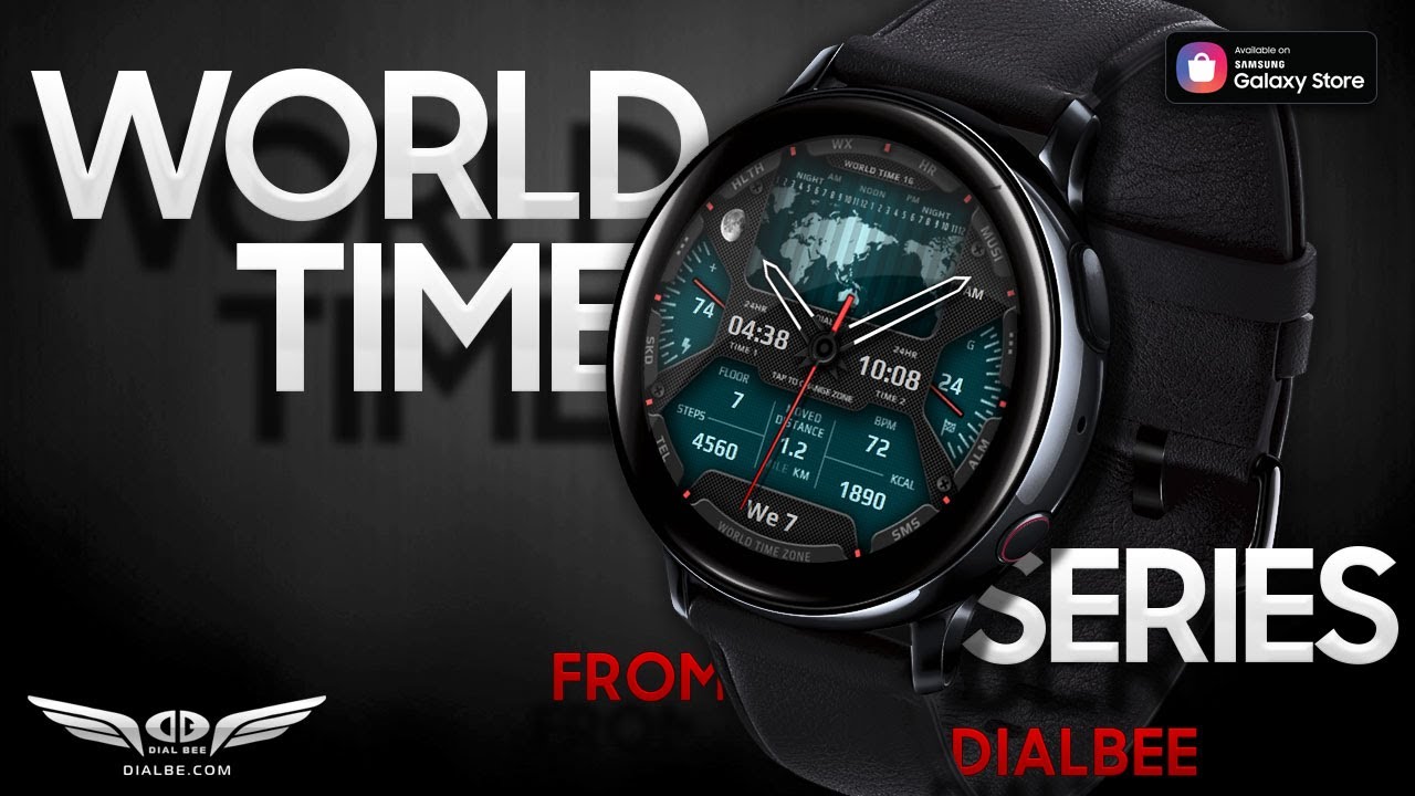World Time Series Watchfaces  | For Samsung Galaxy Watch/2/3/Active/2 | Watch Face by DialBee